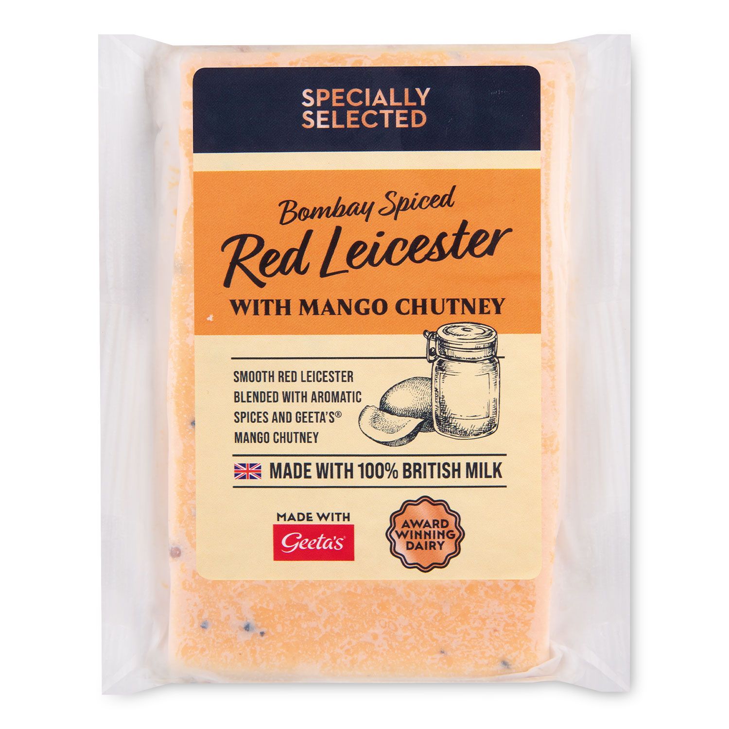 Bombay Spiced Red Leicester 200g Specially Selected